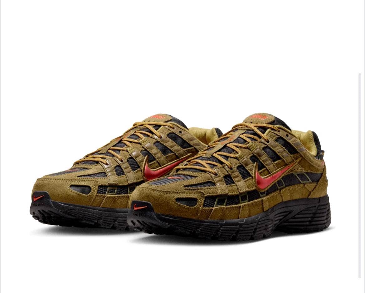 Nike p-6000 Cordura olive flak red